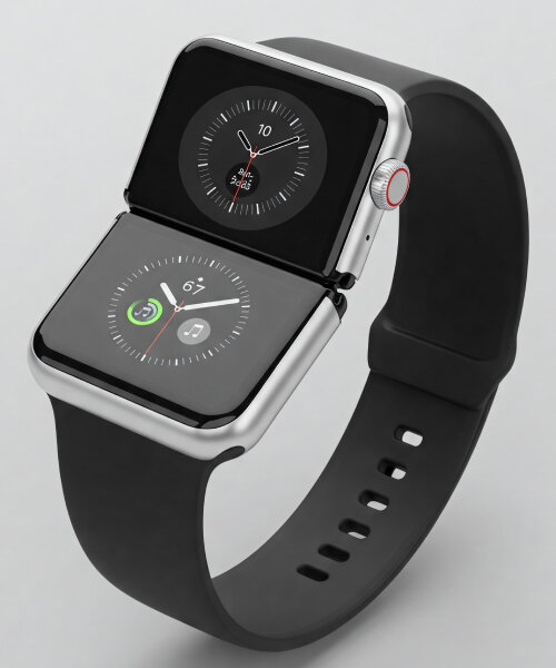 apple files patent for foldable watch with two movable screens and cameras
